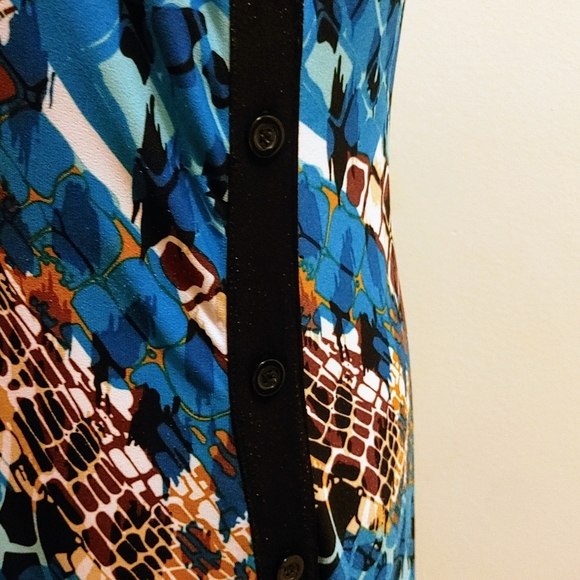Beautiful Glamour Multicolor Maxi Dress. - Picture 4 of 8